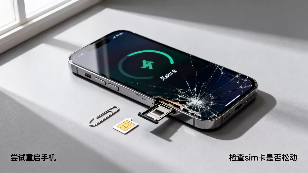 iphone摔了下无sim卡，iphone摔了没信号怎么恢复