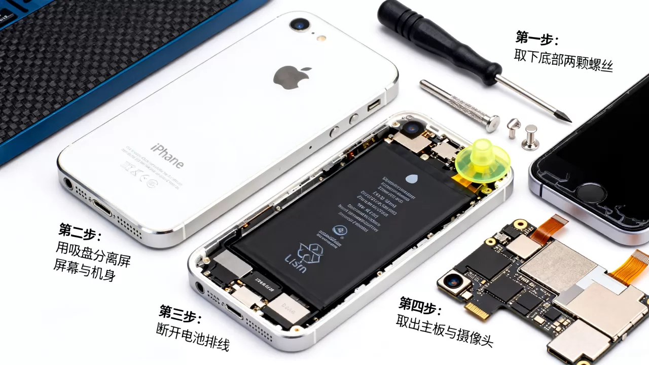 iphone5s 拆机视频，iphone5s 拆机教程