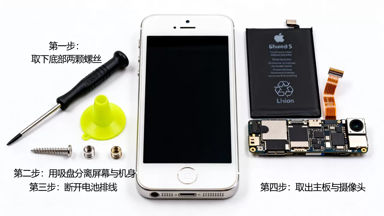 iphone5s 拆机视频，iphone5s 拆机教程