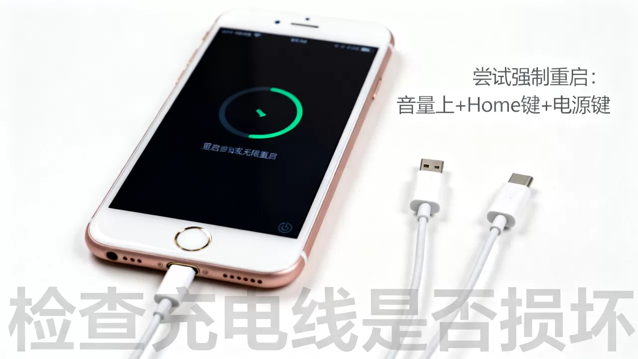 iphone6s plus重启怎么办，iphone6s plus无限重启