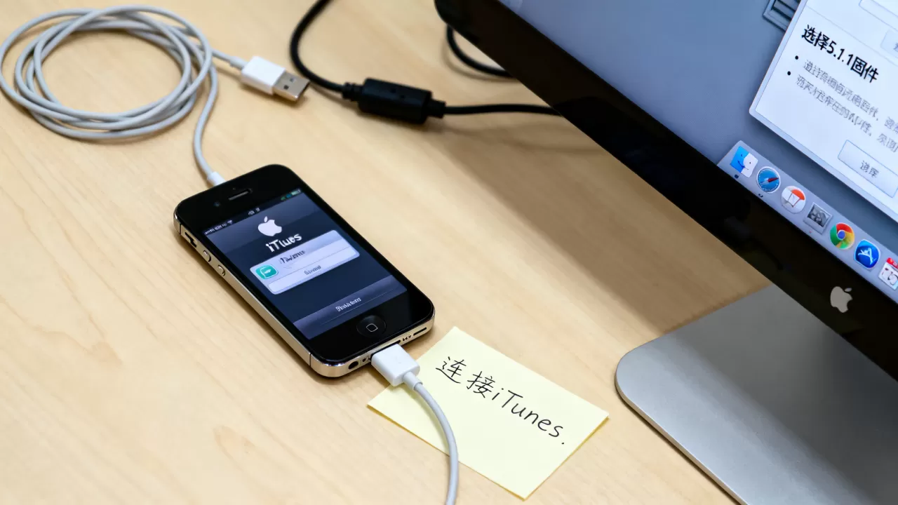 iphone4 5.1.1平刷教程，iphone4 5.1.1系统降级方法