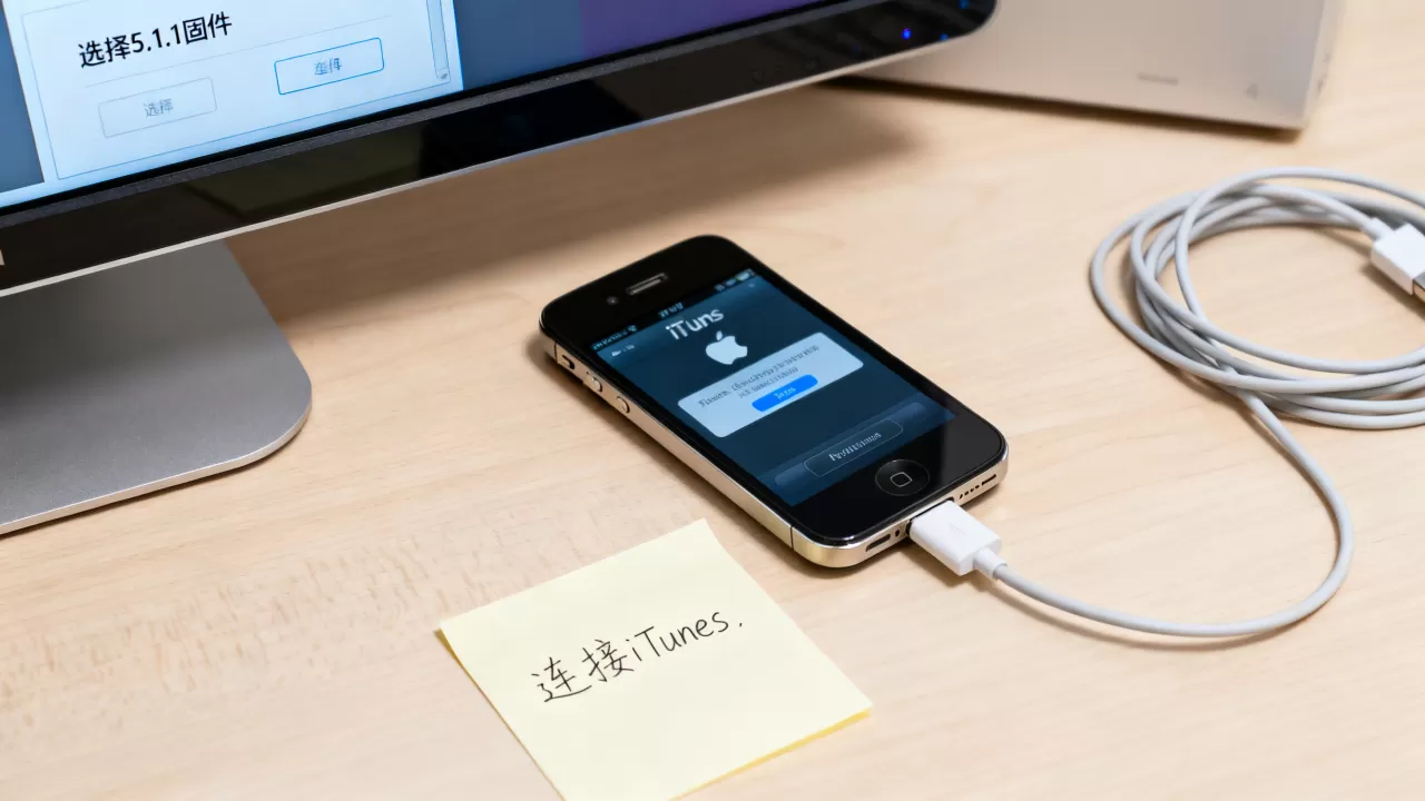 iphone4 5.1.1平刷教程，iphone4 5.1.1系统降级方法
