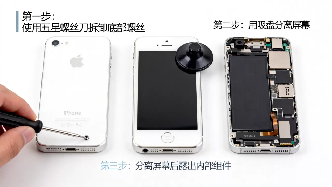 iphone5s怎么拆卸，iphone5s拆卸教程