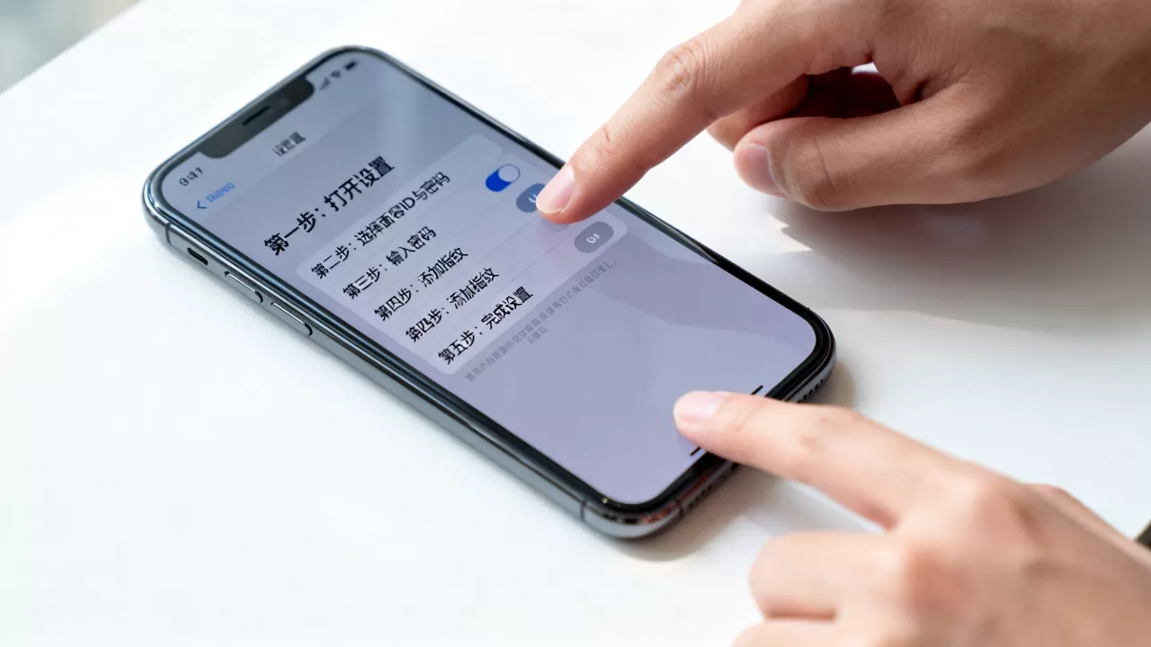 iphone怎么设指纹解锁，iphone怎么设置指纹