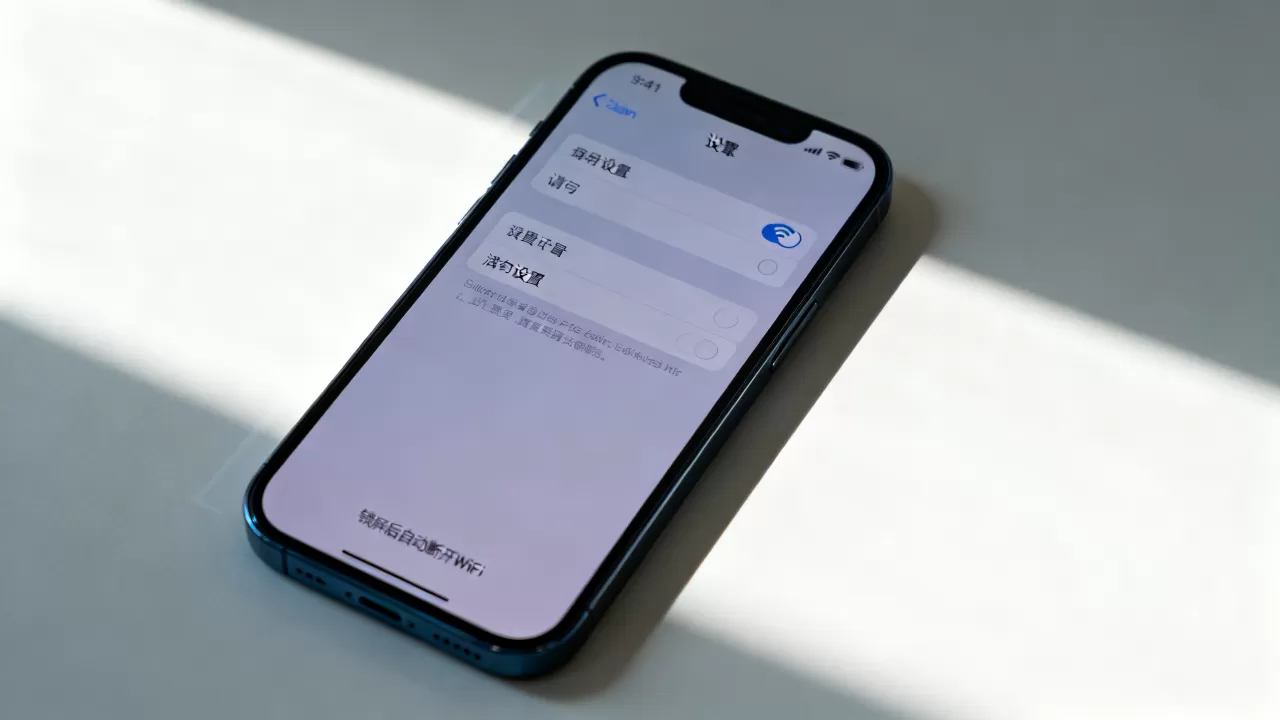 iphone锁屏关闭wifi，iphone锁屏后自动断开WiFi