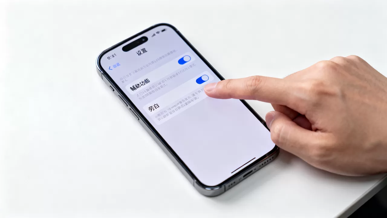 iphone怎么关闭盲人模式，iphone关闭旁白