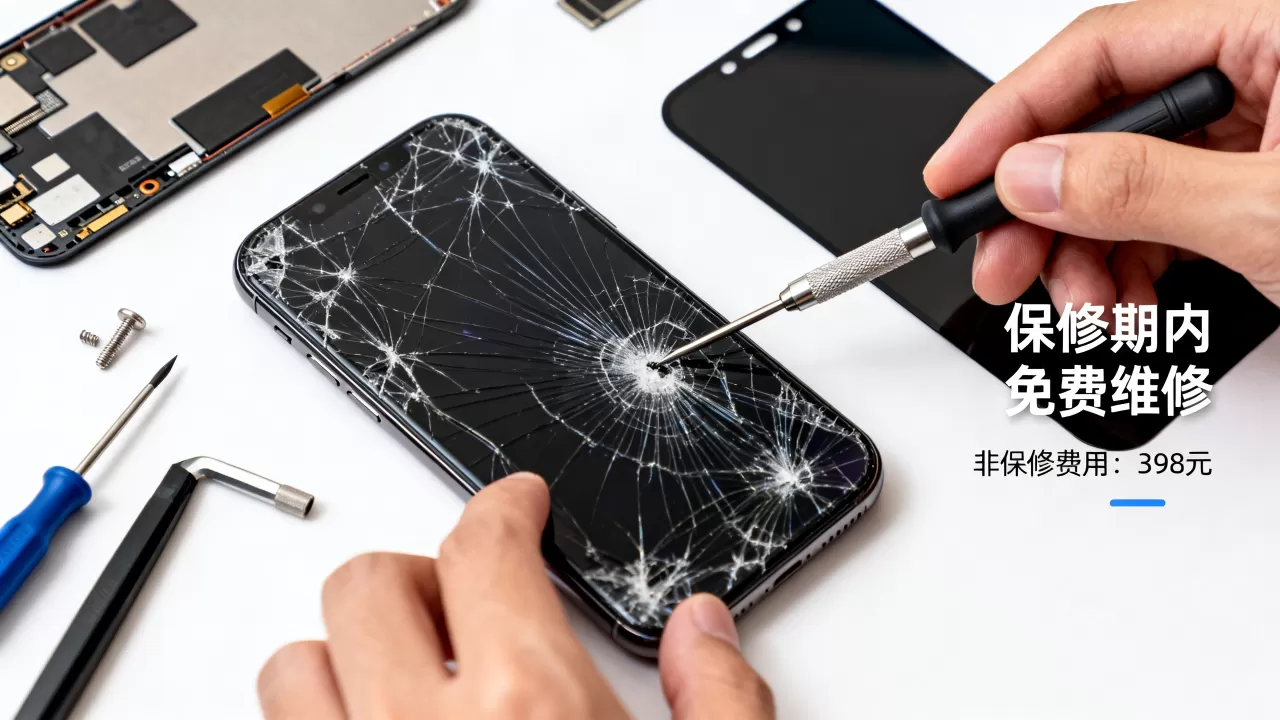 iphone保修期内屏幕碎了怎么修？iphone屏幕维修费用