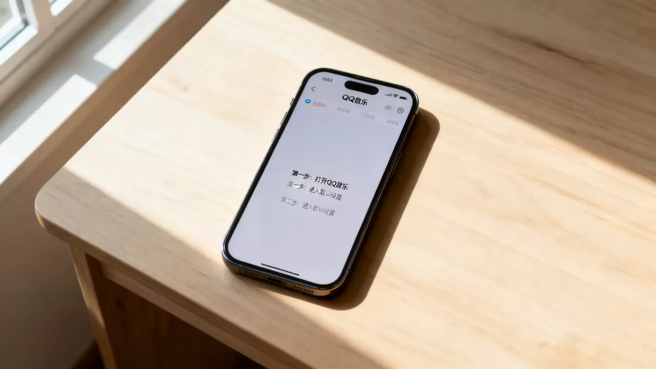 iphone qq音乐桌面歌词怎么设置，iphone qq音乐桌面歌词