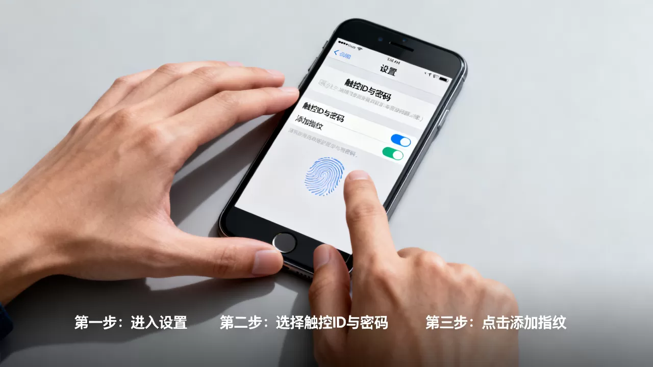 iphone如何设置指纹解锁，iphone怎么添加指纹