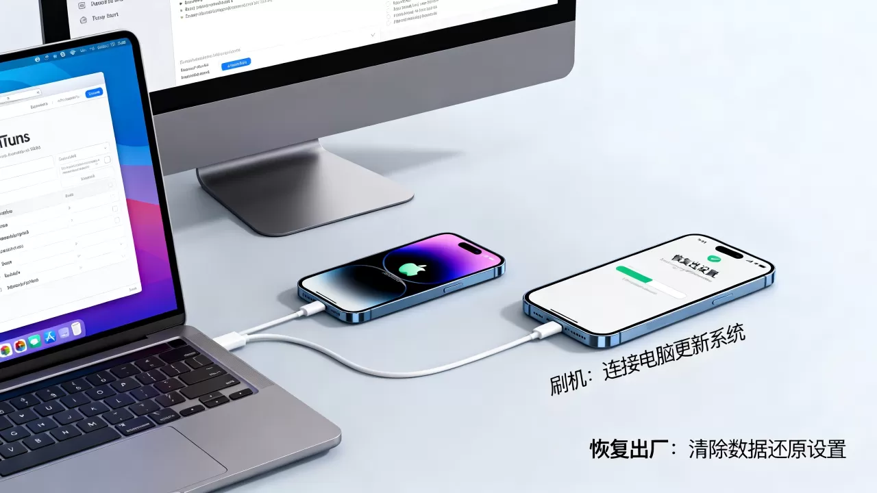刷机和恢复iphone的区别，iphone刷机与恢复出厂设置有什么区别