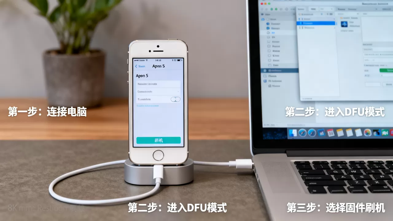 苹果5s刷机教程，苹果5s刷机教程