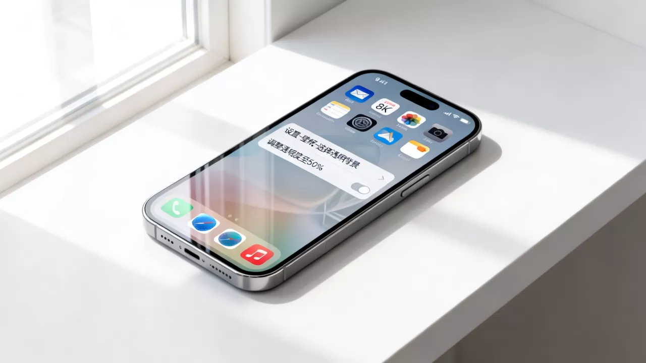 怎么让iphone桌面透明，iPhone桌面背景透明化设置教程