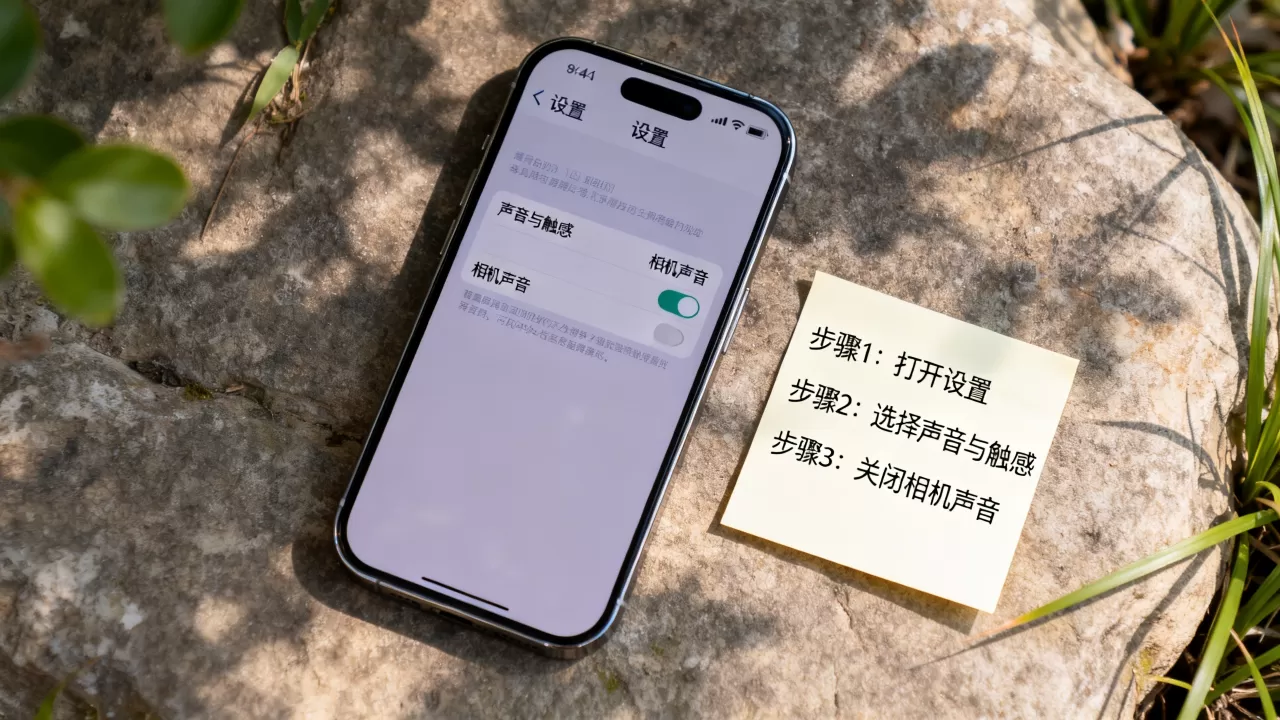 iphone不越狱拍照有声音怎么关，iphone拍照声音关闭