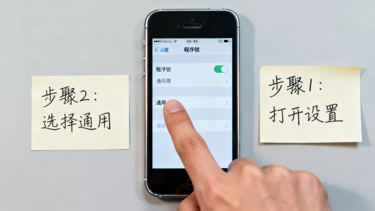iphone5程序锁怎么用，iphone5程序锁
