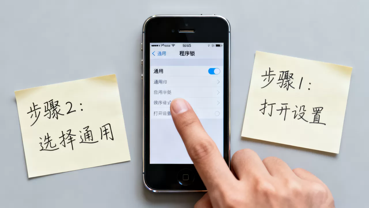 iphone5程序锁怎么用，iphone5程序锁
