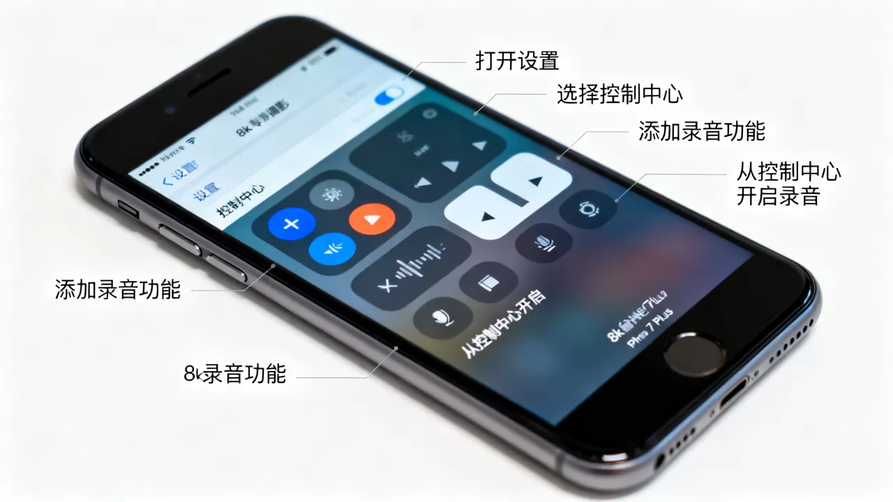 iphone7p录音怎么开，iphone7p录音