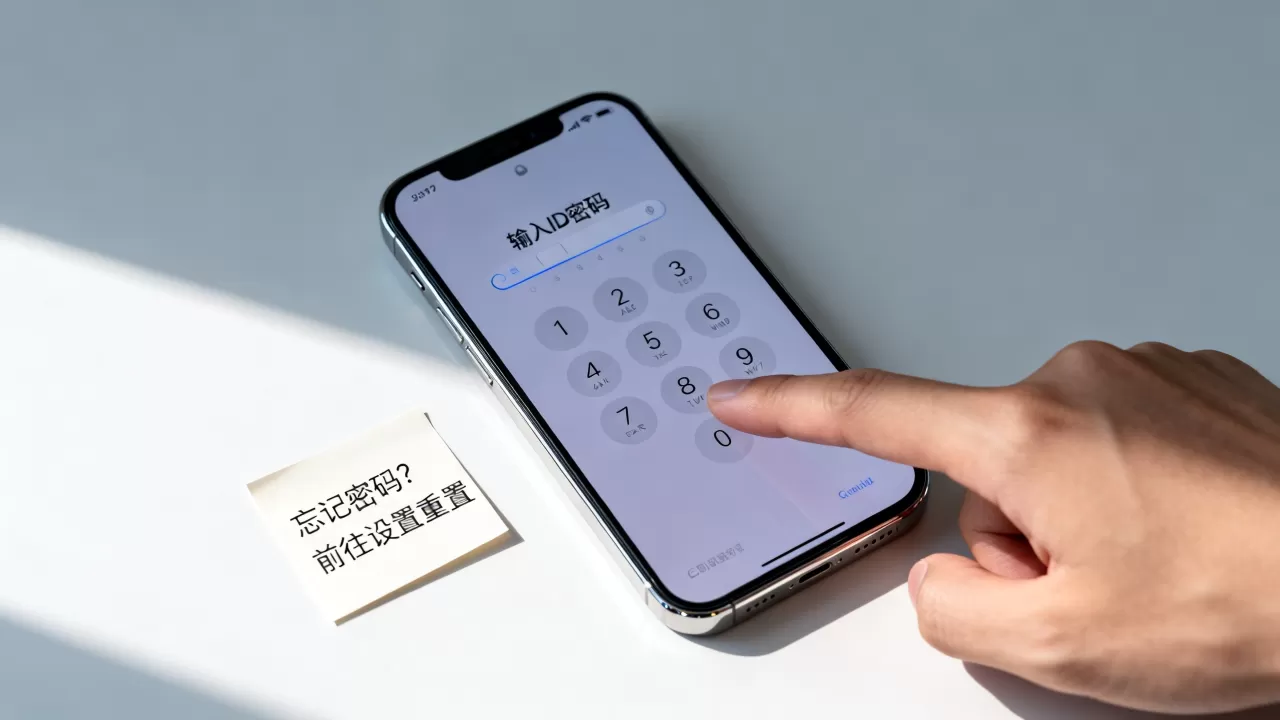 iPhone提示输入ID密码怎么办，iPhone锁屏密码