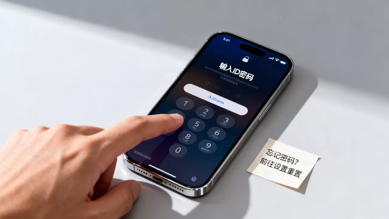 iPhone提示输入ID密码怎么办，iPhone锁屏密码