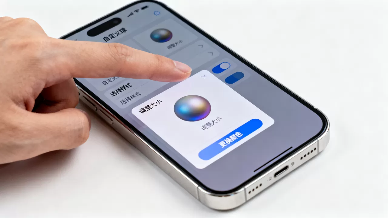 iphone自定义球怎么设置？iphone自定义球教程