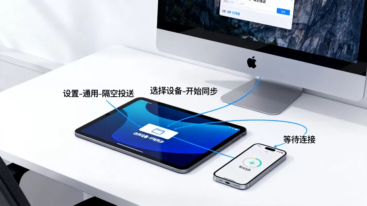 ipad mac同步到iphone怎么操作，ipad mac数据同步到iphone