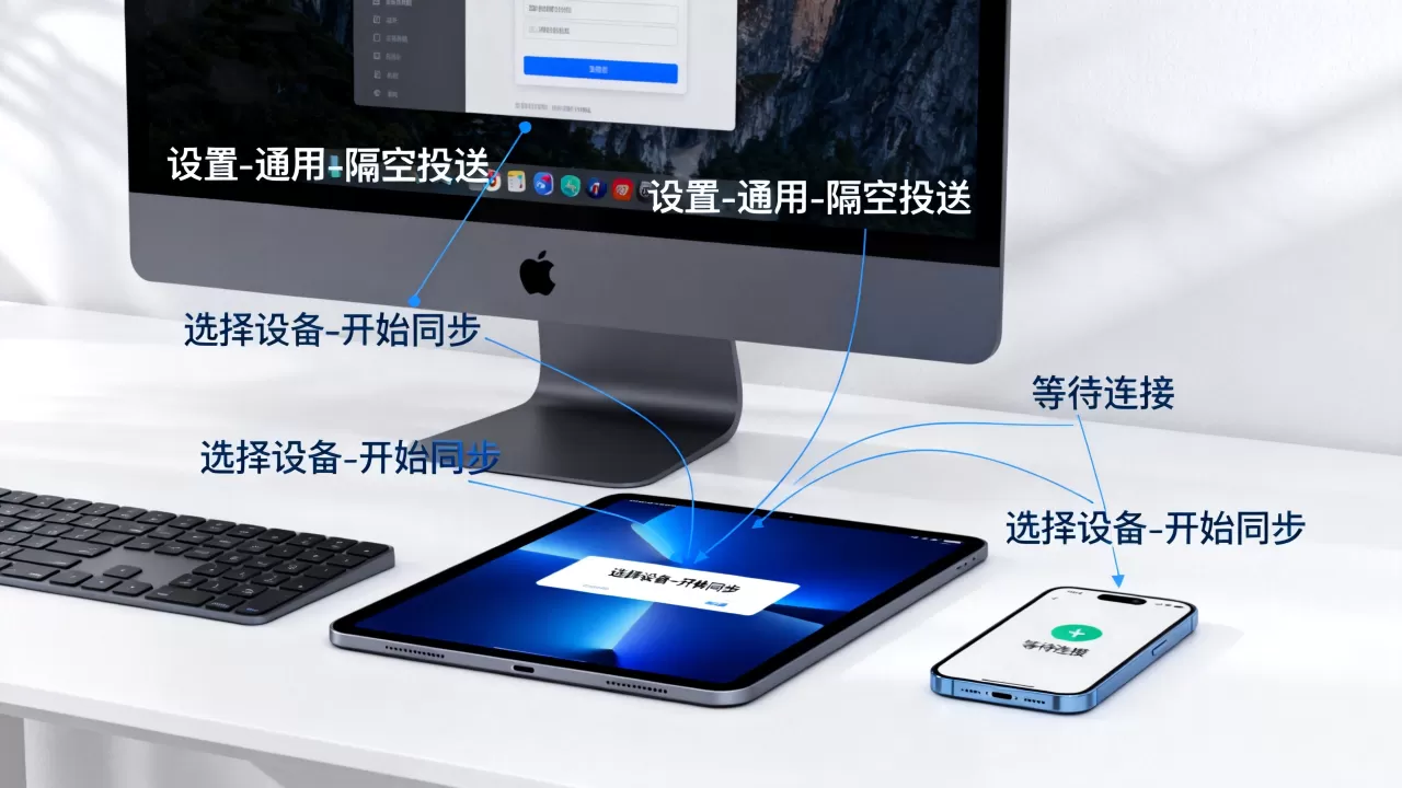 ipad mac同步到iphone怎么操作，ipad mac数据同步到iphone