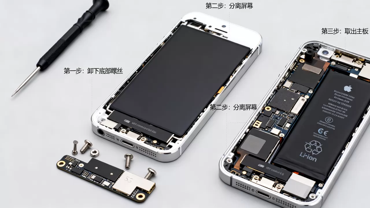iphone5s拆开,iphone5s拆机教程 iphone5s拆开,iphone5s拆机教程