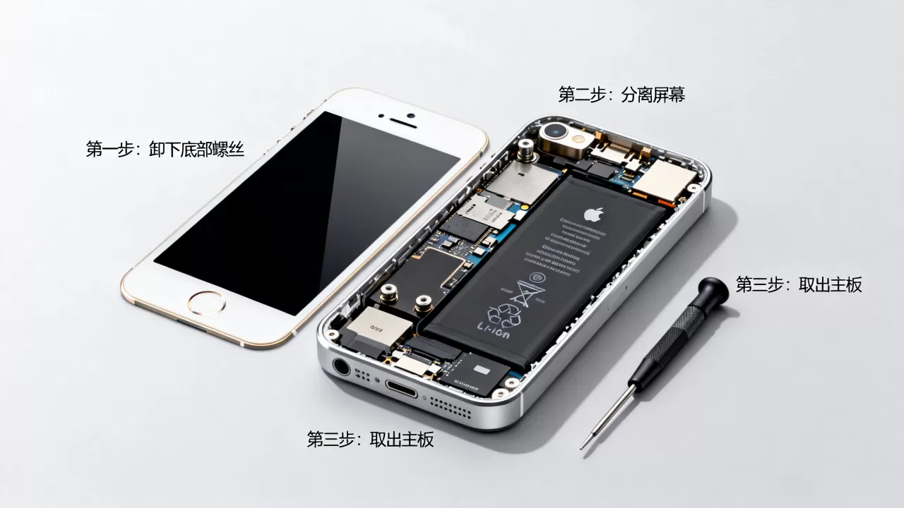 iphone5s拆开,iphone5s拆机教程 iphone5s拆开,iphone5s拆机教程