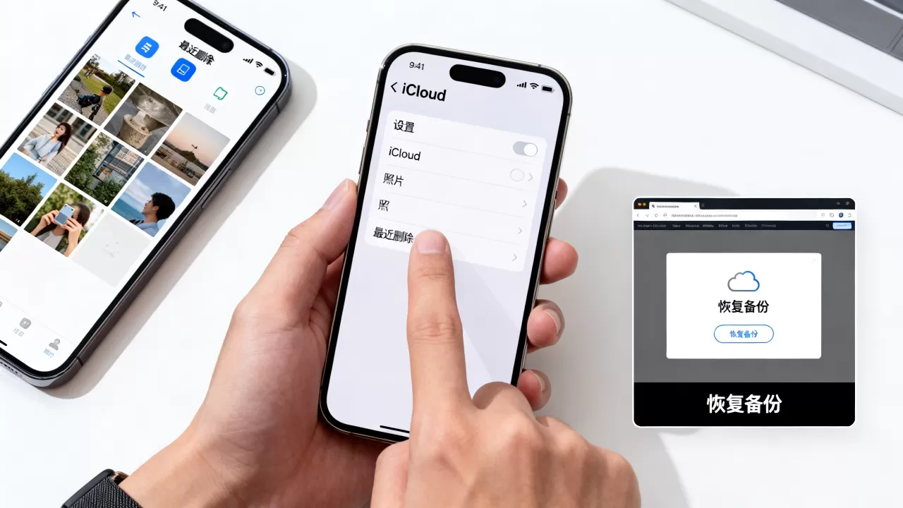 iphone怎么恢复备份照片，苹果手机恢复已删除照片