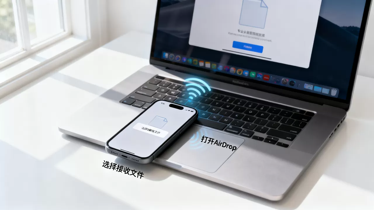 电脑与iphone无线传输，电脑怎么传文件给iphone