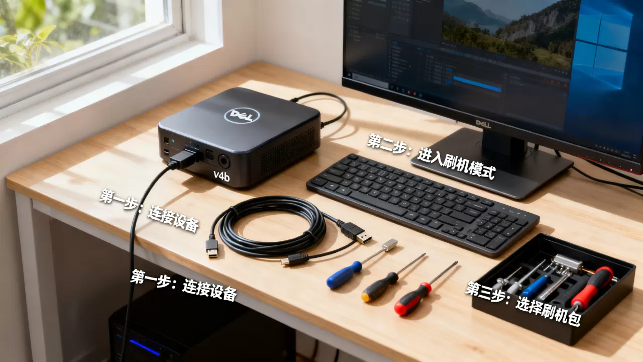 戴尔v04b刷机教程，戴尔v04b刷机失败怎么办