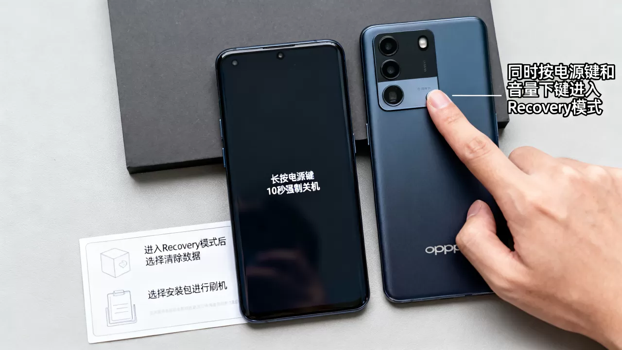 oppo怎么关机怎么刷机教程，oppo手机强制关机方法