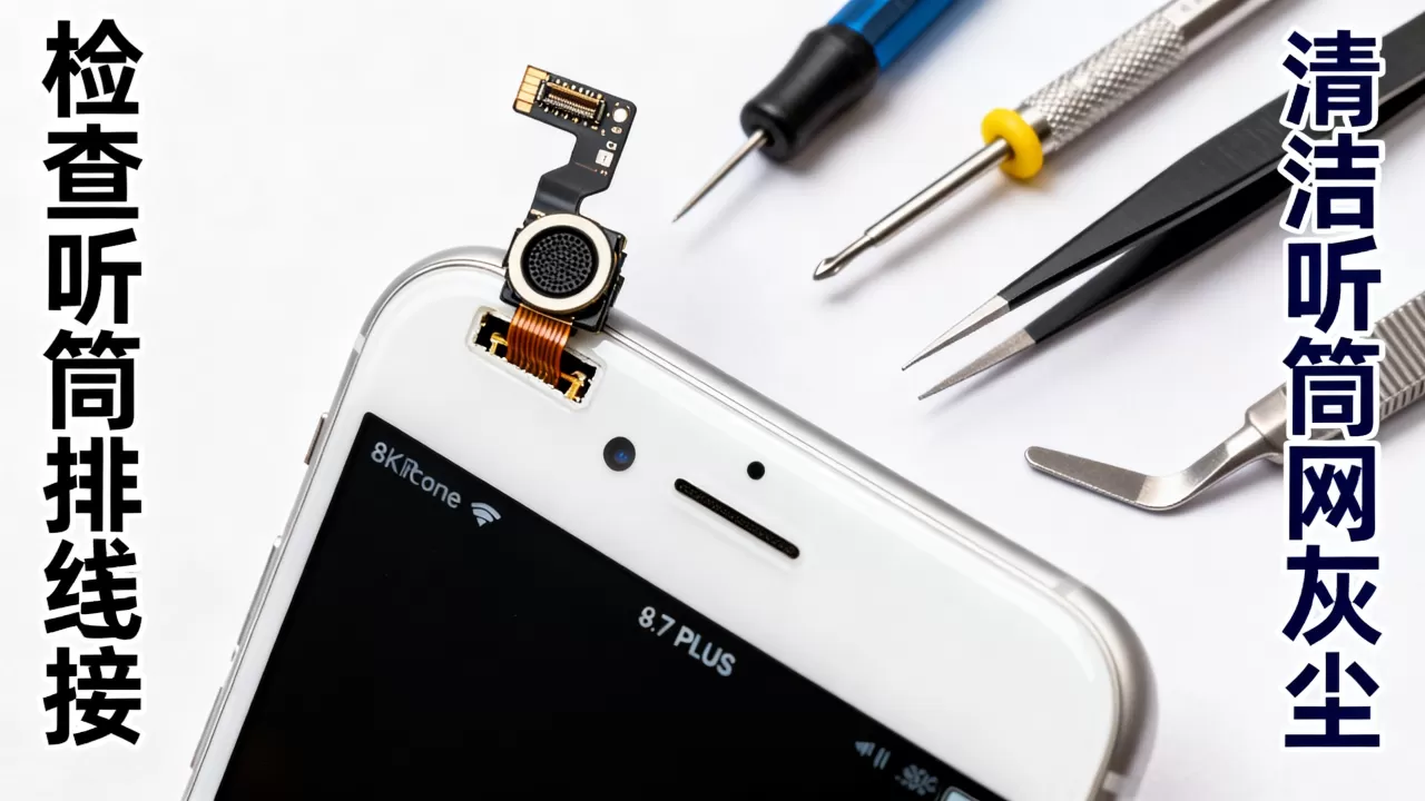 iphone7plus听筒没声音怎么办，iphone7plus听筒维修