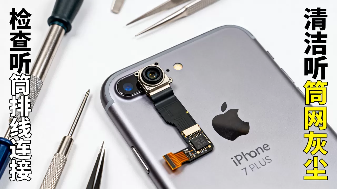 iphone7plus听筒没声音怎么办，iphone7plus听筒维修
