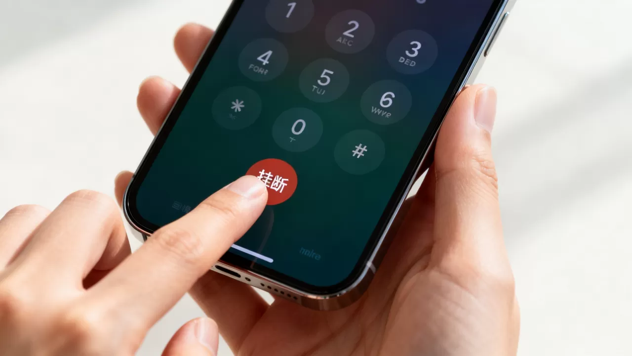 iphone怎么挂断电话，iphone挂断电话