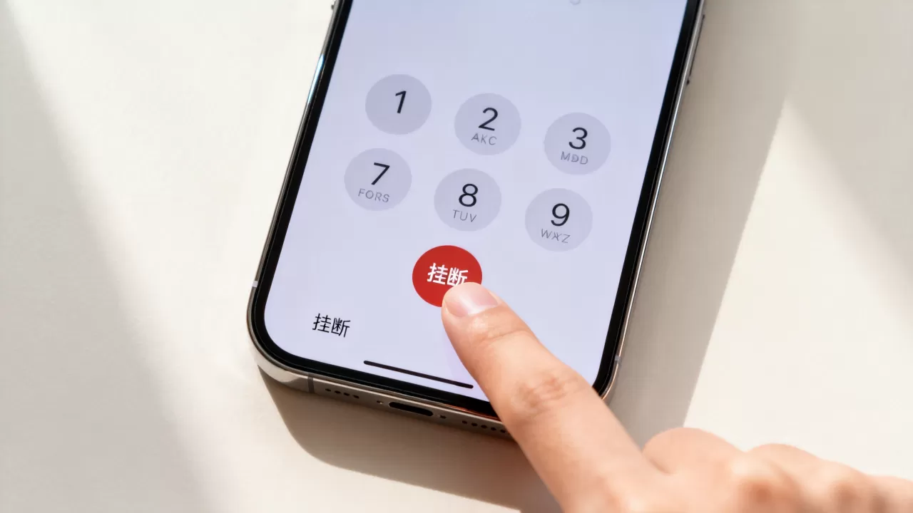 iphone怎么挂断电话，iphone挂断电话