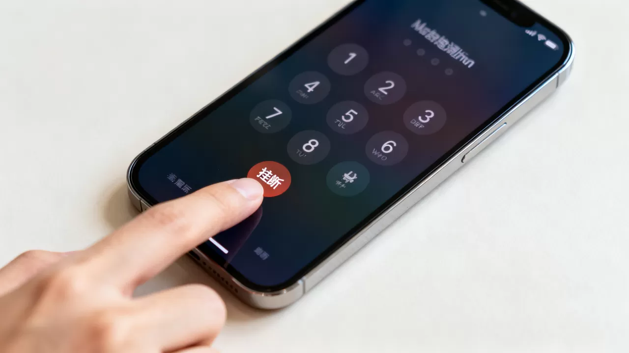 iphone怎么挂断电话，iphone挂断电话
