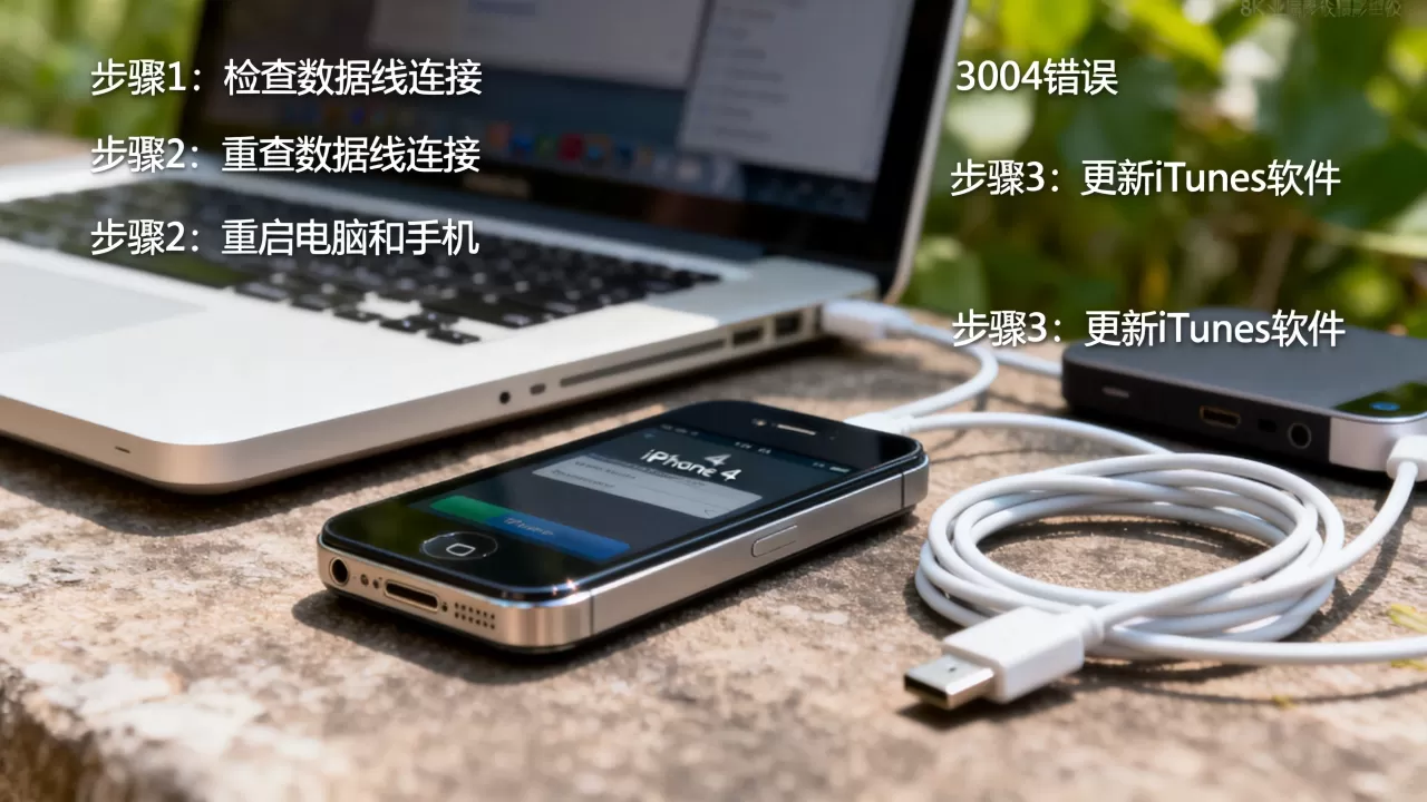iphone4出现3004错误怎么办？iphone4 3004错误解决方法