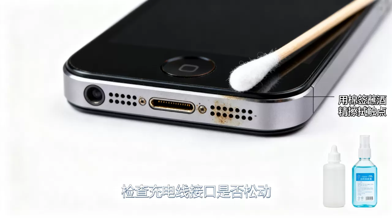 iphone5s触点不充电怎么办，iphone5s触点