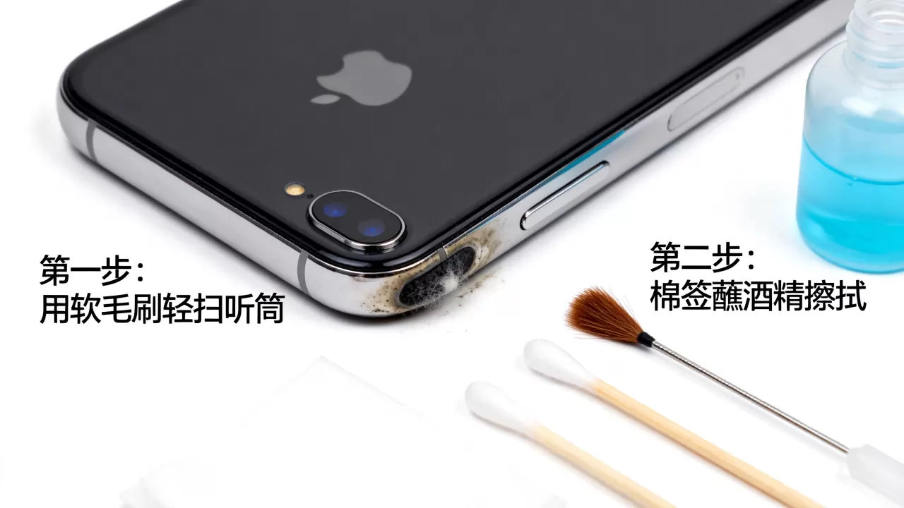 iphone听筒脏了怎么清理？iphone听筒堵塞影响通话
