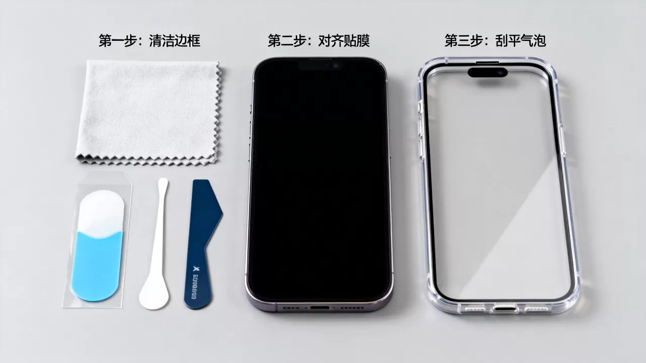 iPhone边框贴膜怎么贴不留痕?iPhone边框贴膜教程 iPhone边框贴膜怎么贴不留痕?iPhone边框贴膜教程