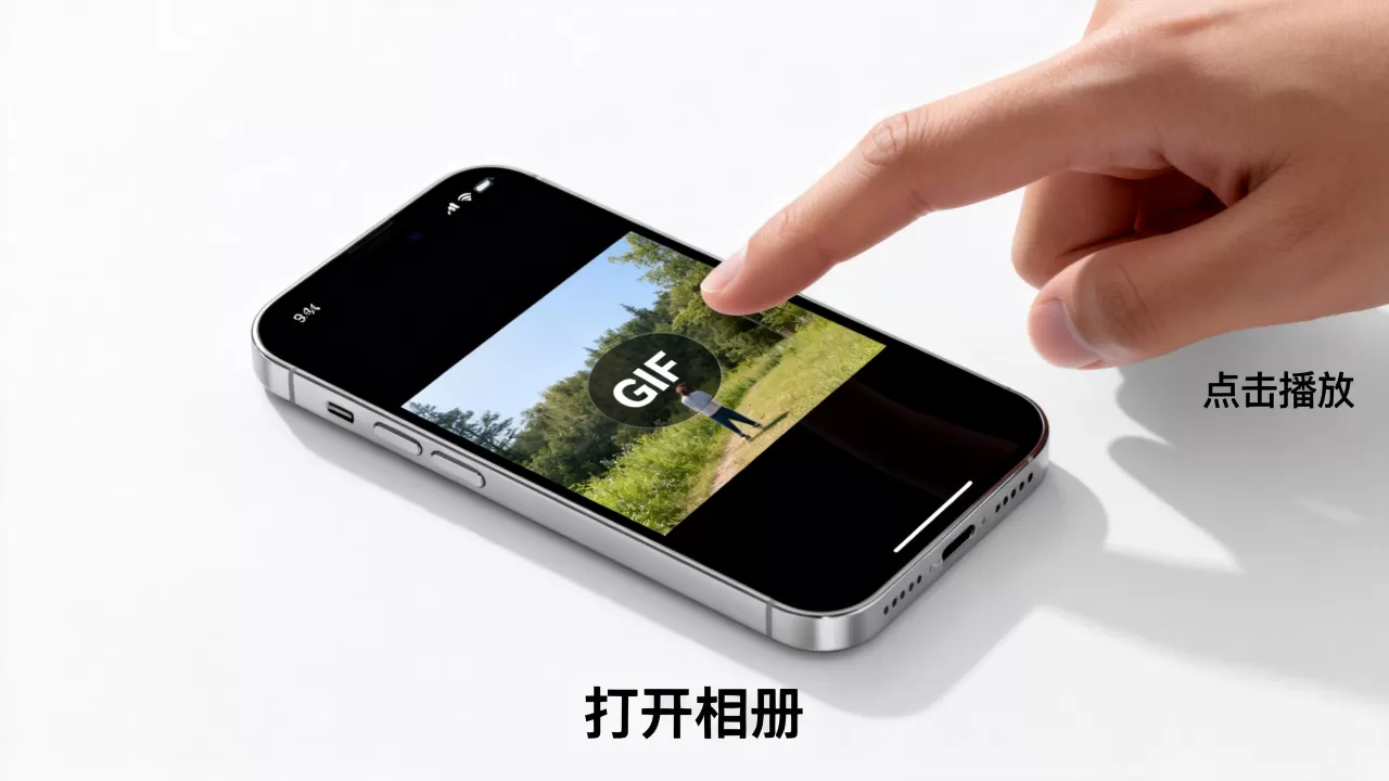 iPhone怎么查看gif，苹果手机查看GIF图片方法