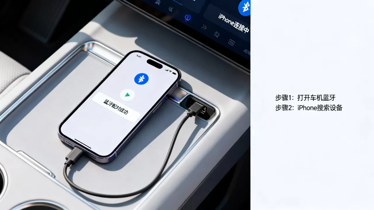 iPhone车机互联怎么设置？苹果iPhone车机互联，iPhone连接车机