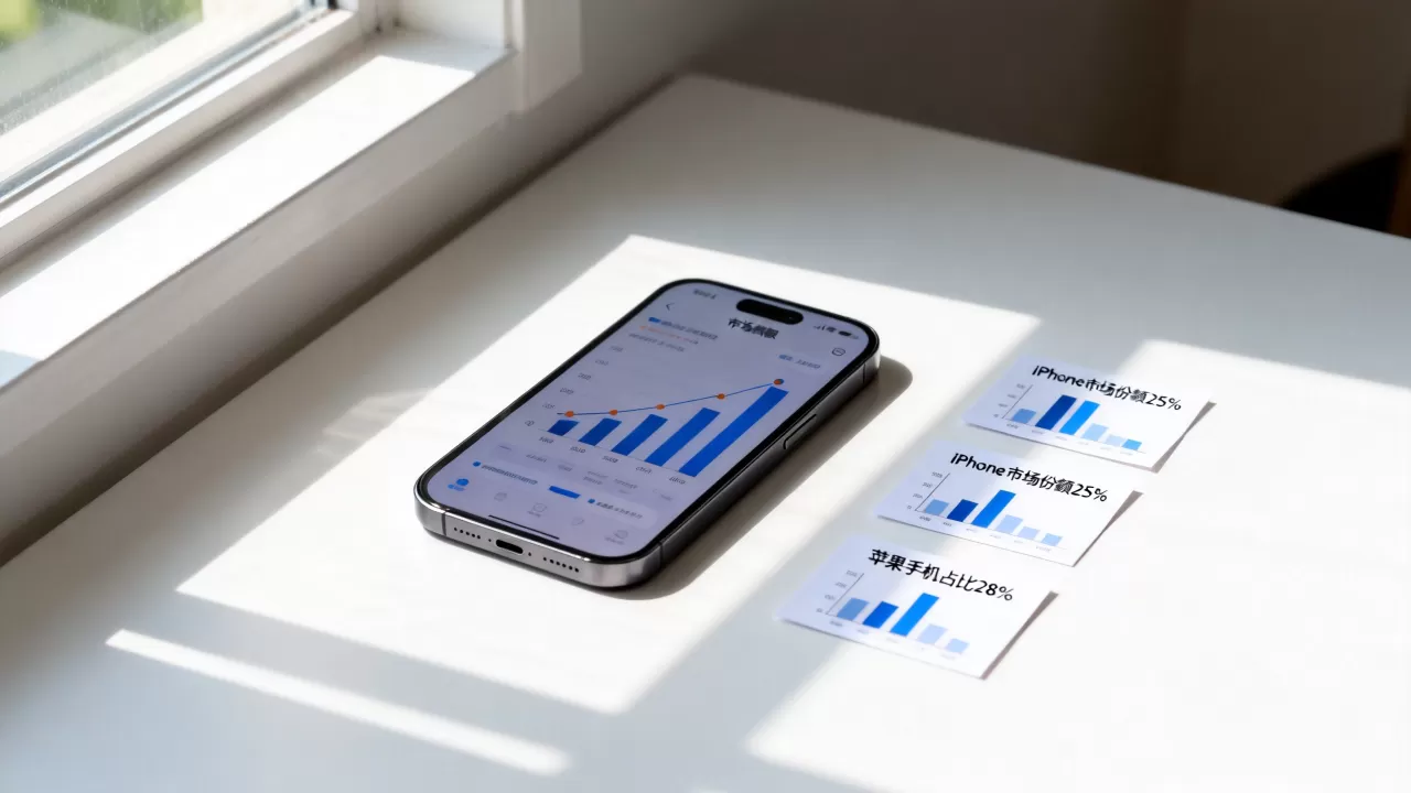 iphone手机占比多少?苹果手机市场份额是多少 iphone手机占比多少?苹果手机市场份额是多少