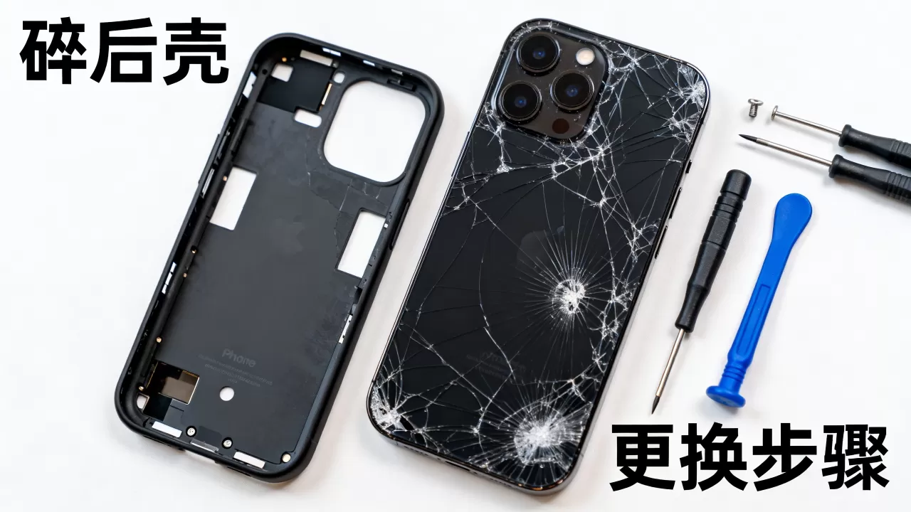 iphone黑色后壳碎了怎么办？iphone手机后盖更换价格