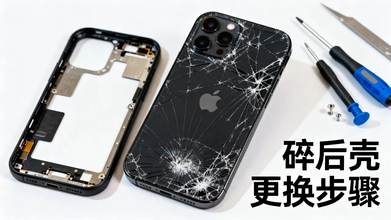 iphone黑色后壳碎了怎么办？iphone手机后盖更换价格