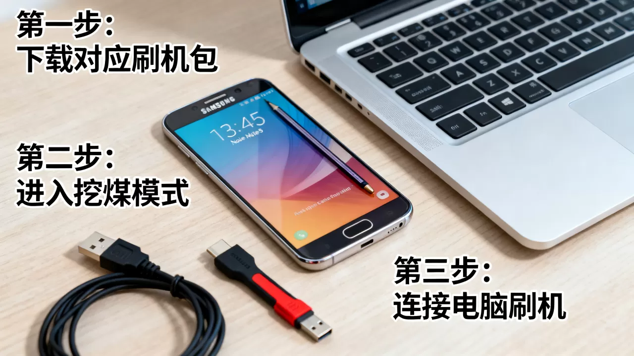 美版note5刷机教程，三星note5怎么刷机