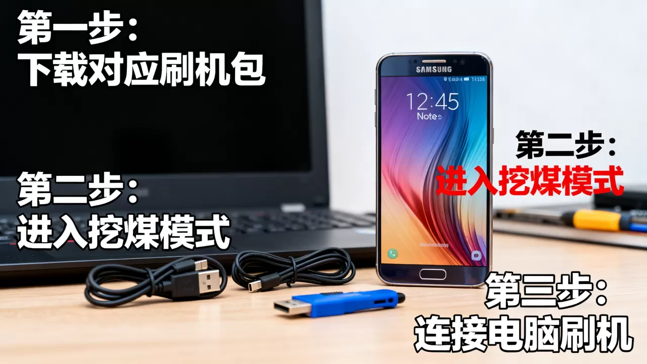 美版note5刷机教程，三星note5怎么刷机