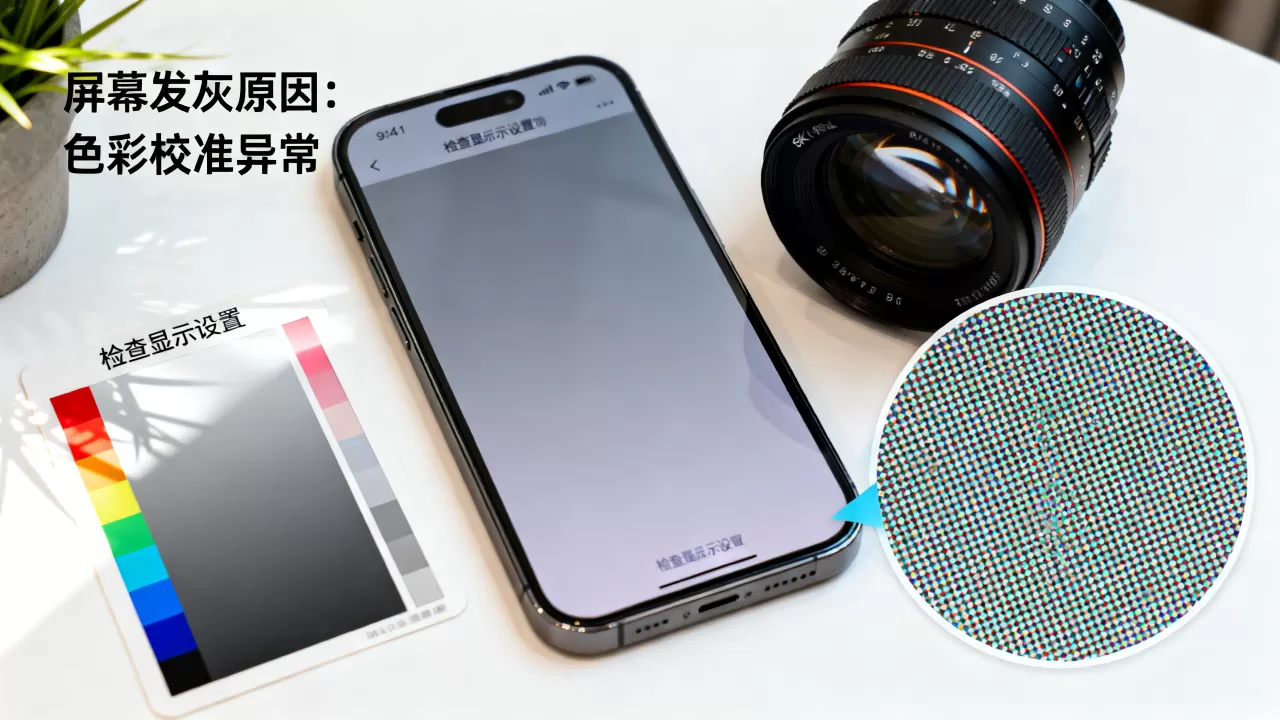 iphone屏幕发灰怎么回事，iphone屏幕发灰