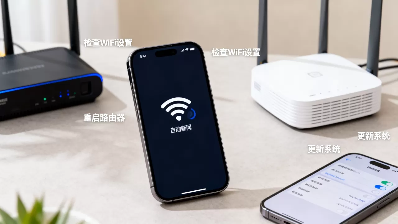 iphone wifi 自动断网怎么办，iphone wifi 自动断