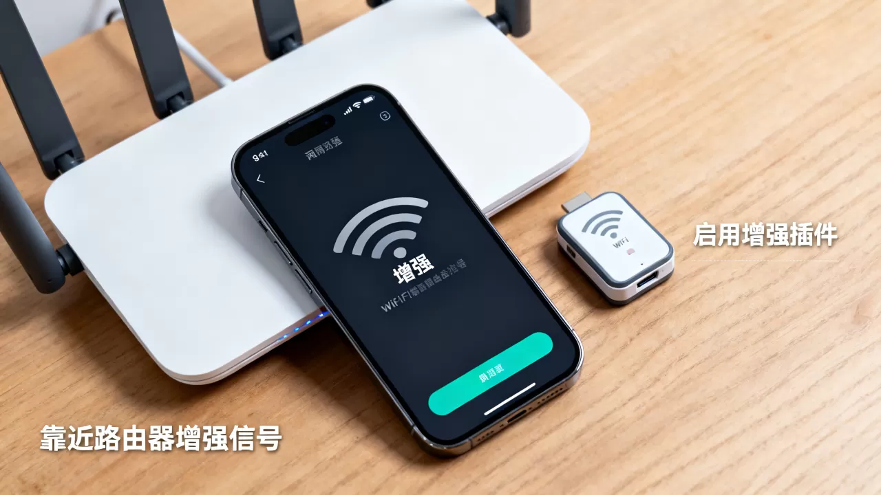 iPhone WiFi信号弱怎么增强？iPhone WiFi增强插件
